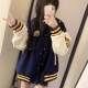 American retro embroidered contrasting baseball uniform jacket men's 2024 new autumn couple niche trendy jacket top
