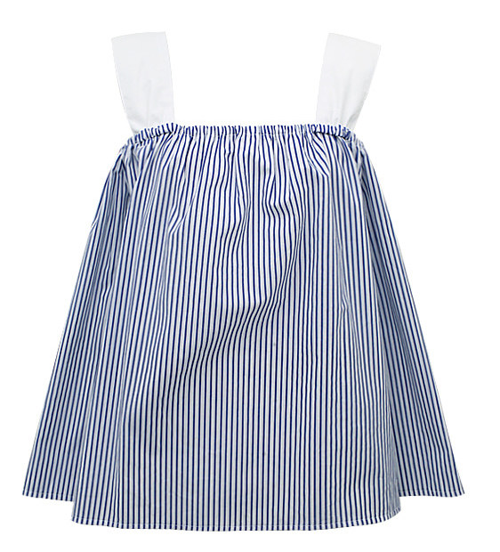 One -character shoulder top female sexy shoulder long sleeve stripes cute sweet seven -point sleeve camisole one word collar shirt