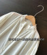2025 spring and summer new product stand collar French long-sleeved temperament elegant and versatile single-breasted pure white flared sleeve shirt
