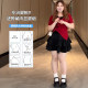 Ruffled white fluffy skirt for women, summer slightly fat mm large size elastic high waist small A-line cake skirt
