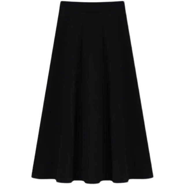 Suit skirt, high waist umbrella skirt for women in spring and autumn style, slightly fat, large size, slim and versatile, large A-line midi skirt