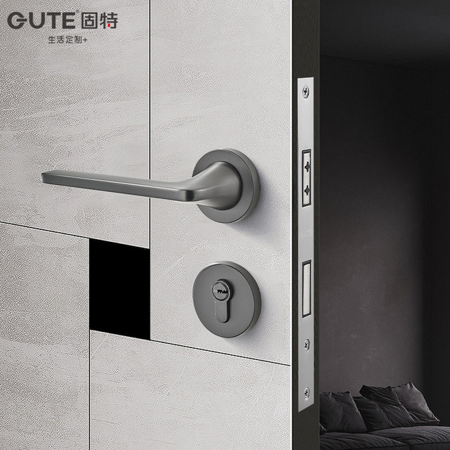 Gett bedroom door locks indoor wooden door door handle magnetic suction ...