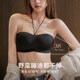 Strapless underwear for women, non-slip, breast, no marks, glossy face, simple gathering, small breast, tube top, beautiful back bra, thin bra