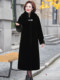 2025 new mother's clothing mink velvet mink long coat middle-aged and elderly women's fur coat thickened whole mink