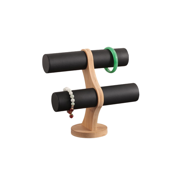 Bamboo single-layer bracelet stand, three-layer bracelet stand, watch display props, bracelet hair band, head rope, jewelry rack, jewelry rack