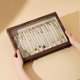 Solid wood dustproof large capacity necklace storage box crystal bracelet jewelry box jewelry display box necklace box