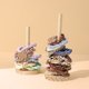 Head flower stand head rope hair ring storage stand cylindrical jewelry stand vertical bracelet bracelet jewelry counter display props
