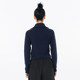 MOVEUP 2022 Autumn New Style High Collar Zipper Designer Short Sweater for Women