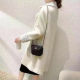2024 autumn and winter new Korean version versatile suit collar coat thickened imitation mink double-sided velvet mid-length jacket for women
