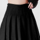 one more2025 new versatile college style skirt high waist short wool pleated skirt