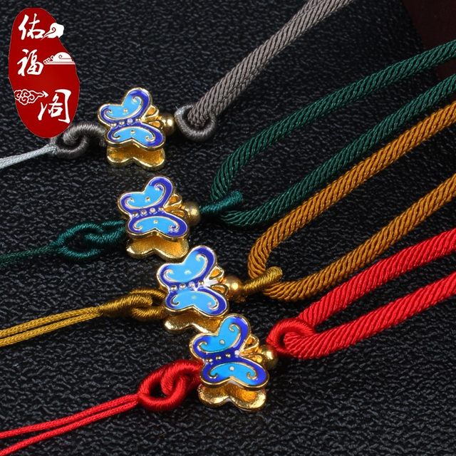 Handmade DIY handle rope 4MM bracelet rope braided rope men and women red rope tassel rope Milan line pendant rope thick
