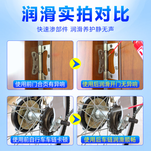 Door noise lubricating throttle shaft hinge household agent anti-theft door lock special door and window joint folding noise elimination machinery
