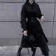 Spring and Autumn Skirts for Women 2025 New Shirts High Waist Irregular Yamamoto Design Sense Dark Style Long Skirt for Women Retro
