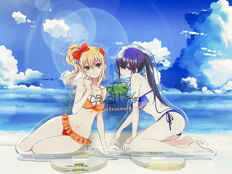 Citrus同人泳装款立牌柑橘味香气周边蓝原芽衣蓝原柚子