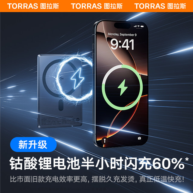Turas magnetic power bank Xiao Yunbao 2025 new wireless 3C certification can be used on airplanes suitable for Apple 17 Xiaomi iPhone mobile phone ultra-thin portable mini genuine logo national standard