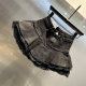 Lace lace spliced ​​high-waisted slim denim skirt 2024 autumn and winter new fashionable versatile fluffy cake skirt
