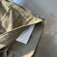 The same style as 2025 summer new pleated denim skirt for internet celebrities hot girl side zipper khaki A-line skirt