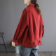 Workwear short jacket for women in autumn new large size Korean style retro all-match loose slim casual large pocket jacket trendy