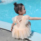 Children's swimsuit 2021 new style girls baby hot spring fashionable swimsuit cute princess little girl one-piece swimsuit