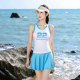 Women's split swimsuit 2025 new style covers the belly and makes you slim, conservative hot spring vacation seaside internet celebrity style skirt style swimsuit