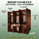 Mid-century style solid wood oak wardrobe whole house customized walnut color wardrobe bedroom mother and baby environmentally friendly silent rails