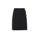 Langzi wool French design pleated retro a-line skirt women's short skirt winter new slim skirt
