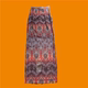 Summer thin mesh ethnic style printed skirt with high waist hips and slit left and right long skirt retro cheongsam style one-step skirt
