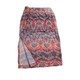 Summer thin mesh ethnic style printed skirt with high waist hips and slit left and right long skirt retro cheongsam style one-step skirt
