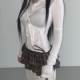 Korean authentic purchasing agent 24 autumn new chic feminine side lace-up plaid sweet versatile fashionable skirt