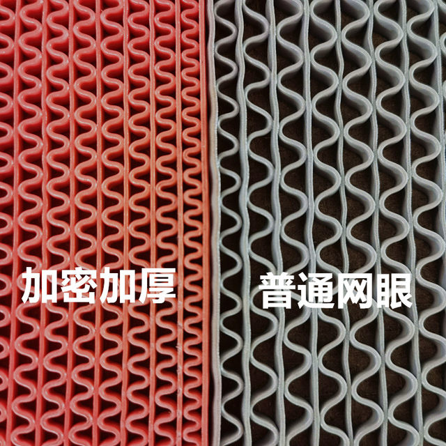 Non-slip floor mat kitchen toilet non-slip mat bathroom outdoor commercial plastic pvc hollow waterproof mat carpet door mat