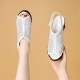 Summer high-heeled sandals for women, genuine leather thick heels, breathable Roman shoes for women, hollow anti-slip fish mouth shoes for women, lightweight sandal boots
