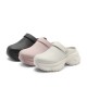 Belle women's shoes thick sole hole shoes for women's new style can be worn outside and heightened toe outside and half slippers B1897BH4