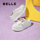Belle shell toe thick-soled shoes for spring new women's shoes canvas shoes black and white casual white shoes B2550AM5