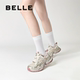 Belle thick-soled dad shoes for women Ouruofeng new product breathable mesh sports shoes height-enhancing casual shoes B2535AM5
