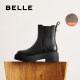 Zhou Yutong's same Belle Chelsea boots winter new thick-soled plus velvet chimney short boots for women B8J1DDZ4