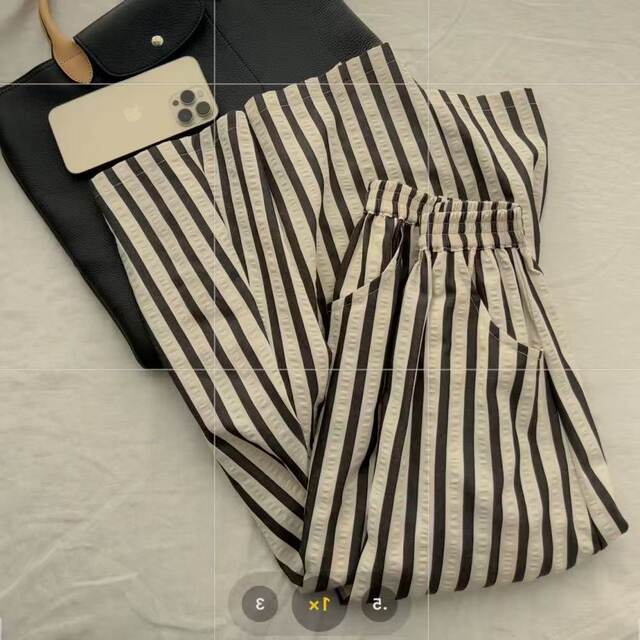Japanese retro striped textured skirt for women 2025 spring and autumn design high waist slim drooping a-line umbrella skirt
