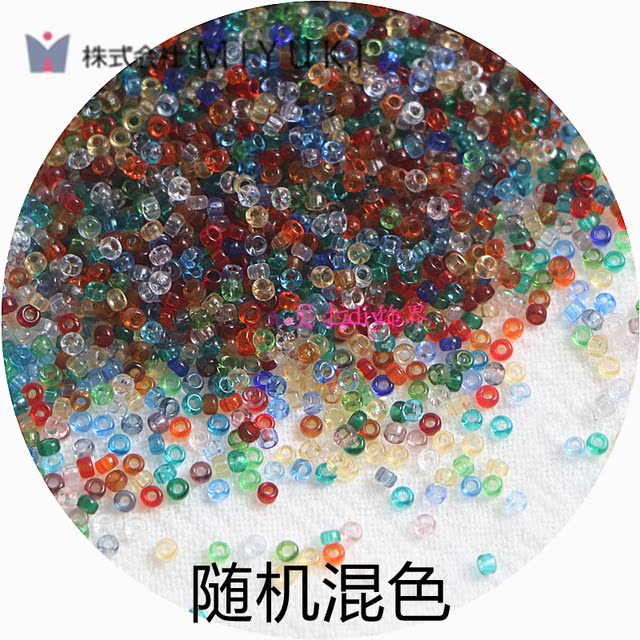 MIYUKI imported Japanese Miyuki 1.5mm transparent glass rice beads handmade DIY hairpin embroidered bracelet material