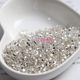 New silver filled gold and silver square hole round rice beads handmade diy bracelet necklace hairpin step shake jewelry accessories material