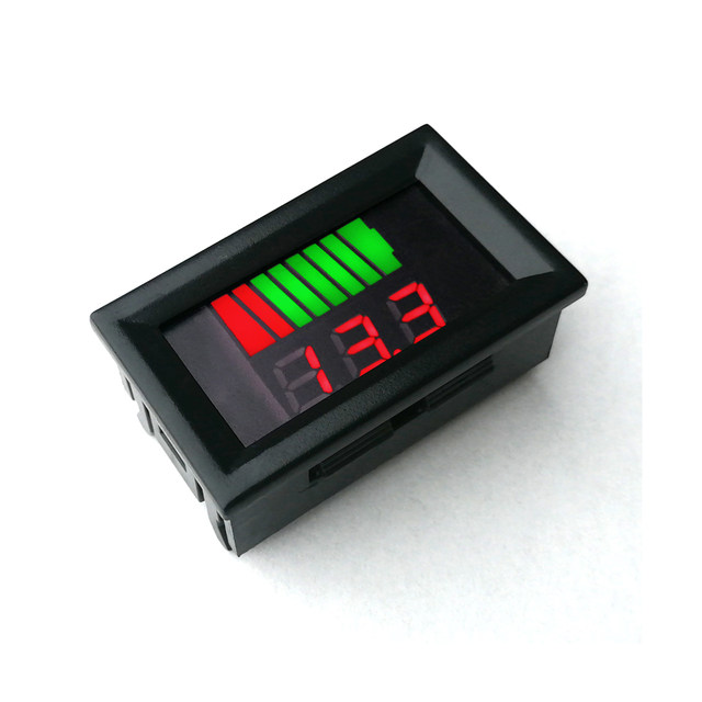 12V-60V72V84V electric vehicle battery lithium battery DC dual display power voltmeter display