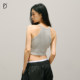 SMILE DDD halter neck vest chest pad honeycomb integrated short hot girl yoga fitness commuting sports sling