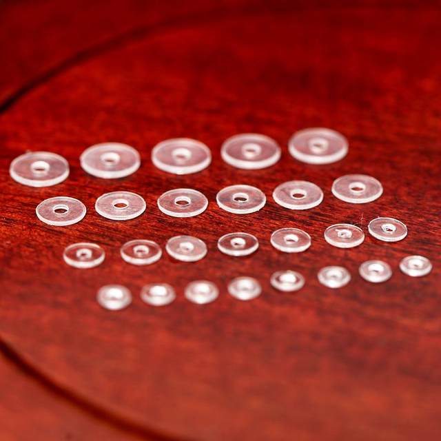 Fully transparent ultra-thin silicone spacer Wenwan bracelet crystal bracelet pearl gold anti-wear plastic protective gasket