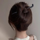 Natural ebony hairpin daily commuting female high-end ancient style wood hairpin solid wood 2025 hair hairpin Chinese hairpin