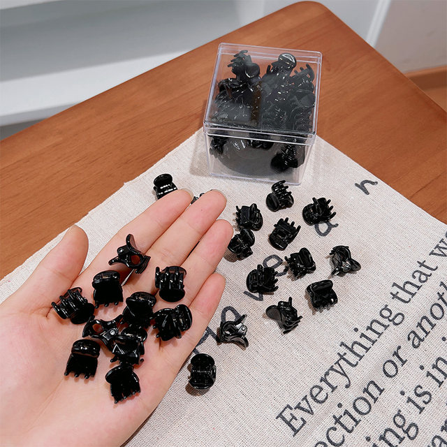 Small grab clip mini black female princess hair clip bangs clip small broken hair clip new small clip headband hair accessories