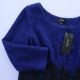 Spring and Autumn New Women's Round Neck and Clipart Sleeve Glitter Silk Knitted Dress Slim Back Zipper Pullover Mid Skirt A16