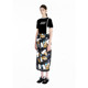 IIIVIVINIKO2025 summer new cat print retro fashionable straight skirt women R520702188D