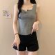 Xiaojijia large-size women's clothing 2025 spring and summer new design to make hot girls look slim and sexy in the inner slim top
