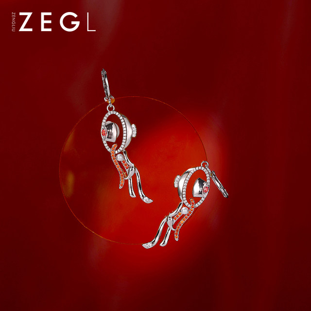 ZENGLIU designer creative hot pot earrings for women fun personality earrings niche design ear buckle ear accessories