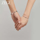 ZEGL Glowing Infinite Love Couple Bracelet for Women Couple Model 925 Silver Bracelet Valentine's Day Gift for Girlfriend
