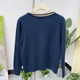 Mom's autumn fashion lapel base shirt 2025 new style middle-aged and elderly women wearing lapel sweater for outerwear