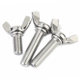 304/201/316 stainless steel butterfly screw butterfly type ramrod ingot hand screw bolt M3M4M5M6M8M10